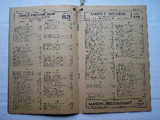 1940 Edinburgh Phone Book Page 6 & 7