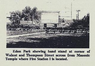 Eden Park Site of Fire Station on Walnut Street