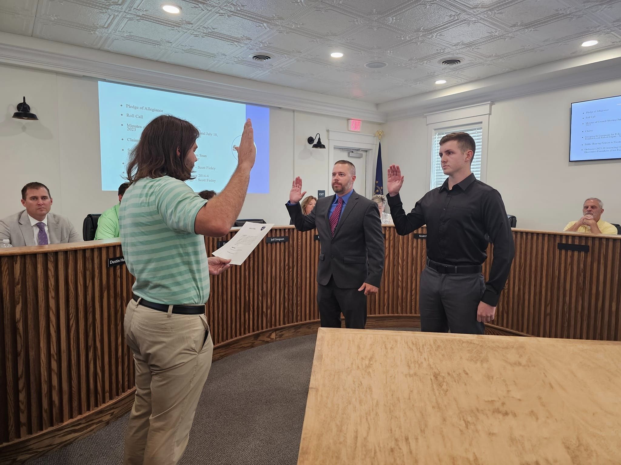 Officer Sean Pendleton and Officer Robert Organ